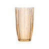 440ML AMBER STRIPED TALL GLASS