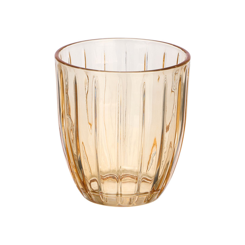COPO ÁGUA RISCAS 350ML AMBAR