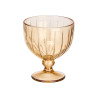 COPA HELADO RAYAS 360ML AMBAR