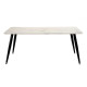 TABLE DE CENTRE EFFET MARBRE BLANC