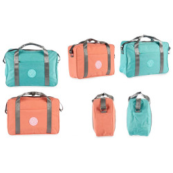 SAC VOYAGE ANSE SET TURQUOISE ROSE
