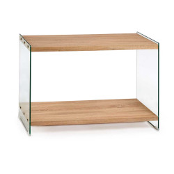 TABLE HALL DOUBLE CAPE VERRE ET BOIS