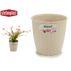 VASO NATURAL INTERIOR/EXTERIOR 14 DIAM BEGE 