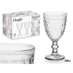 COPA DIAMANTE TRANSPARENTE 330ML