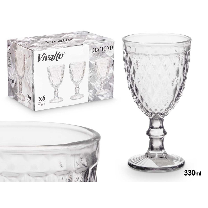 COPA DIAMANTE TRANSPARENTE 330ML