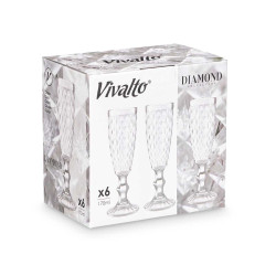 FLUTE CHAMPANHE TRANSPARENTE 170 ML