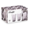 BICCHIERE DIAMANTE GRIGIO 370 ML