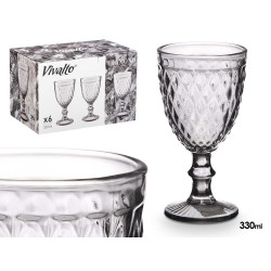 CALICE DIAMANTE CINZENTO 330ML