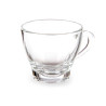 SET 4 GLASS COFFEE CUPS WITH HANDLE 80ML