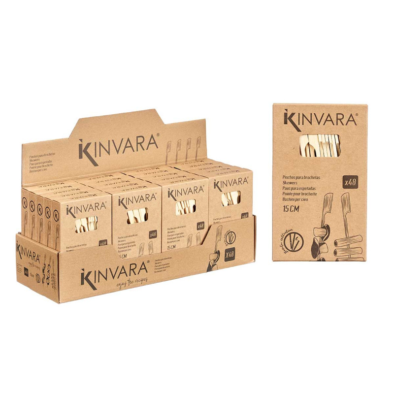 SET 48 BROCHETAS BAMBU