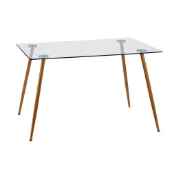 SET TAVOLO DAVI 4 SEDIE NERE