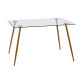 SET MESA DAVI 4 SILLAS NEGRAS
