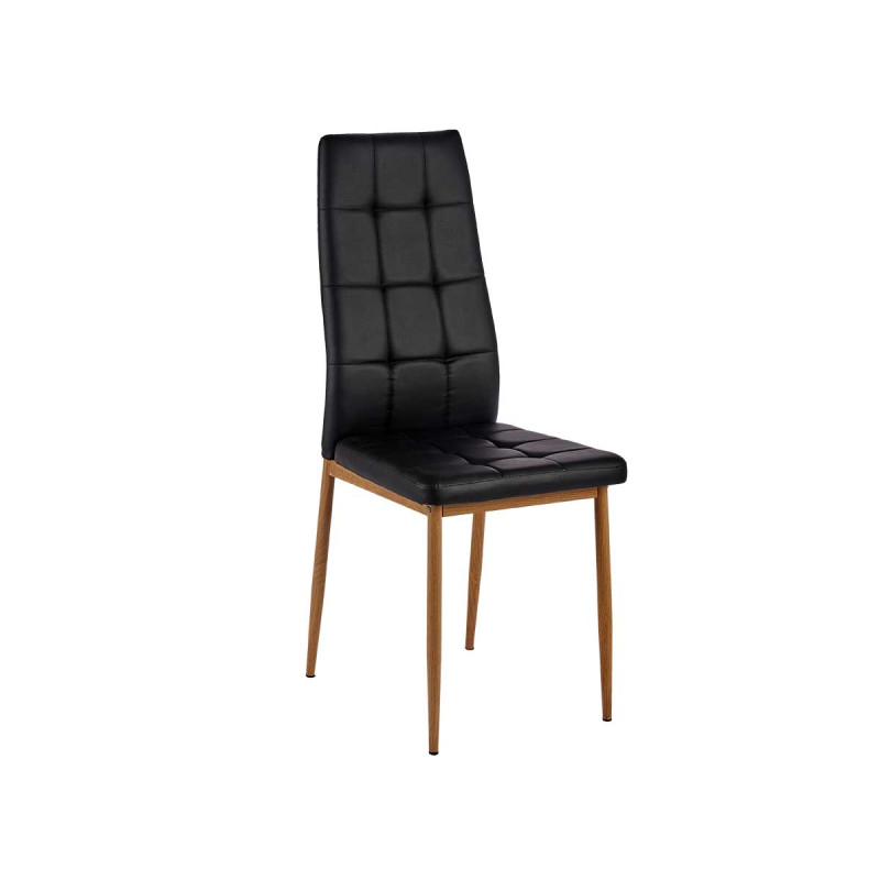 SET MESA DAVI 4 SILLAS NEGRAS
