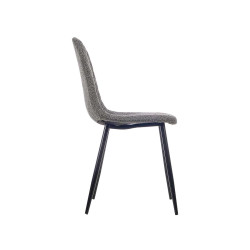 SILLA BORREGUITO PATA NEGRA GRIS OSCURO