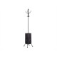 SQUARE BLACK METAL COAT RACK UMBRELLA'S HOLDER