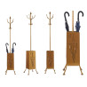 PORTEMANTEAU PORTE PARAPLUIE METAL CARRE DORE