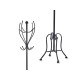 BLACK METAL COAT RACK
