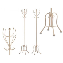 PERCHERO METAL CREMA