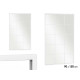ESPELHO FORMATO JANELA BRANCO 150X90CM