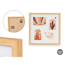 4 PICTURES FRAME 10X15 BAMBOO EFFECT