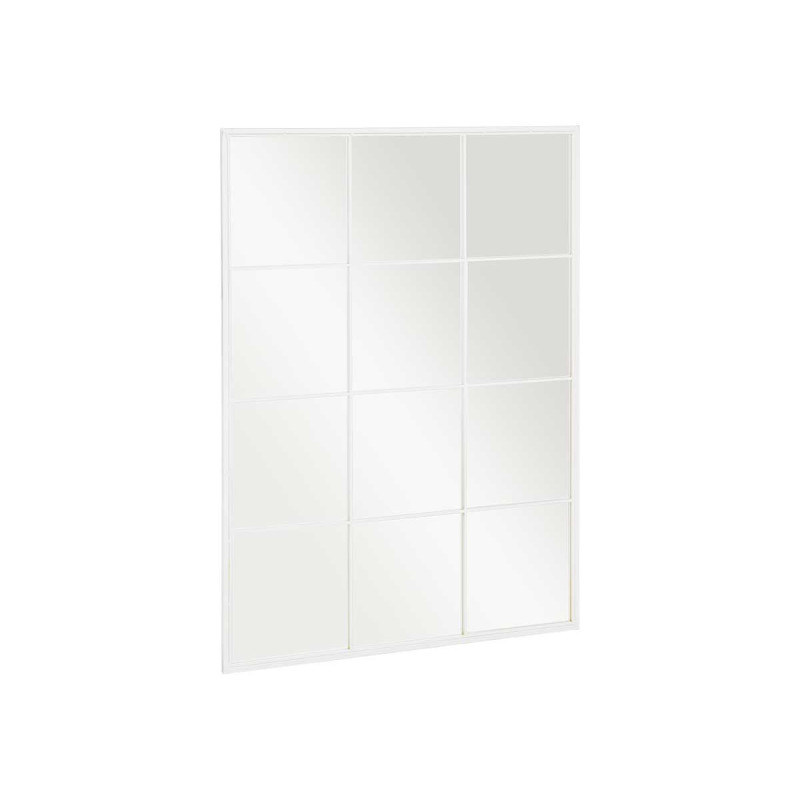WHITE WINDOW MIRROR 120X90CM