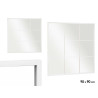 WHITE WINDOW MIRROR 90X90CM