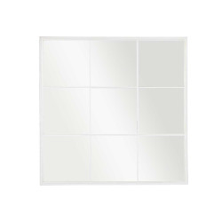WHITE WINDOW MIRROR 90X90CM