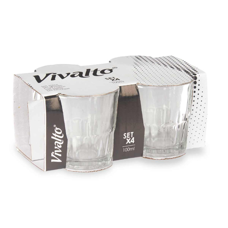 CONJ 4 COPOS VIDRO 100ML