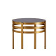 SET 2 TABLES HAUTES NOIR OR