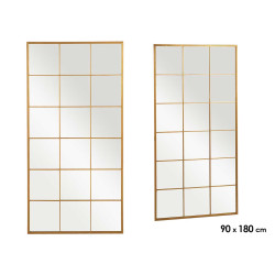 WINDOW MIRROR GOLD 180X90CM