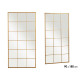 ESPELHO FORMA JANELA DOURADO 180X90CM