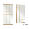 MIROIR FENETRE OR 180X90CM