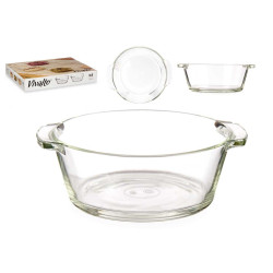 CASSERUOLA VETRO APERITIVO ROT CON MANICI 150ML