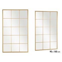 WINDOW MIRROR GOLD 150X90CM