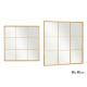 MIROIR FENÊTRE OR 90X90CM