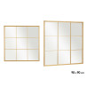 SPECCHIO FINESTRA ORO 90X90CM