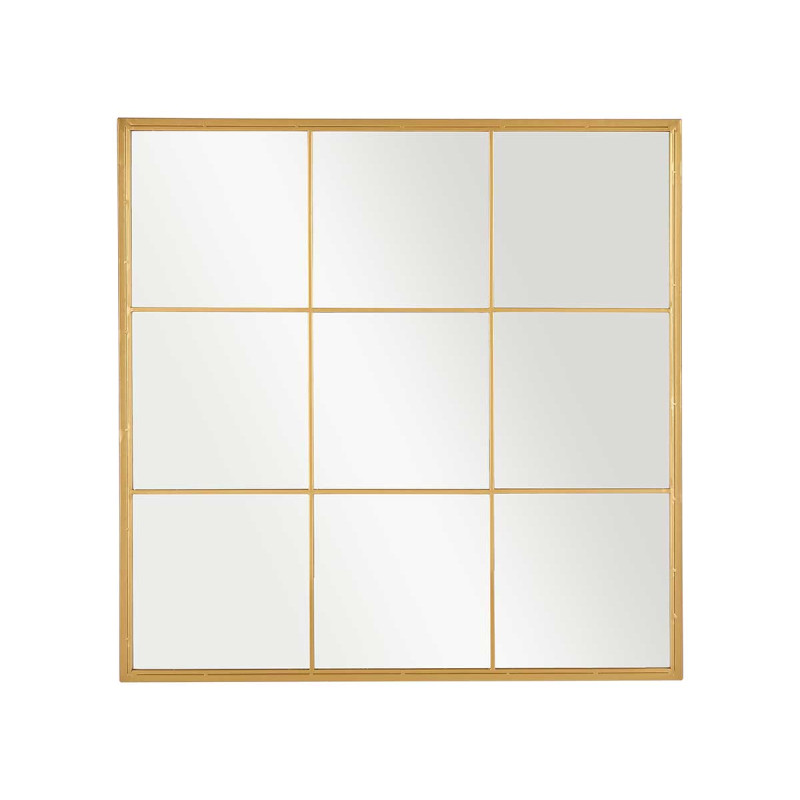 MIROIR FENÊTRE OR 90X90CM