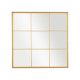 WINDOW MIRROR GOLD 90X90CM