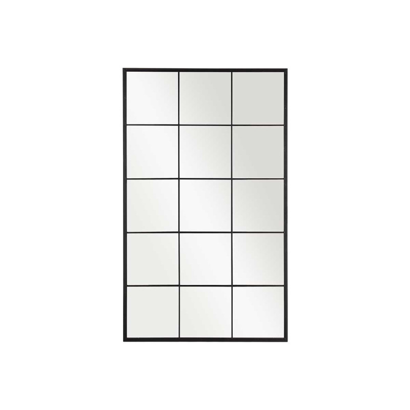 BLACK WINDOW MIRROR 150X90CM
