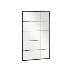SPECCHIO VETRATA NERO 150X90CM