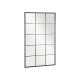 BLACK WINDOW MIRROR 150X90CM