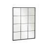 BLACK WINDOW MIRROR 120X90CM
