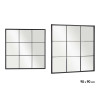 MIROIR FENETRE NOIR 90X90CM