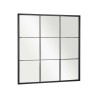 SPECCHIO VETRATA NERO 90X90CM