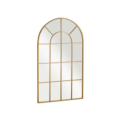 ESPEJO VENTANAL CURVADO ORO 120X70CM