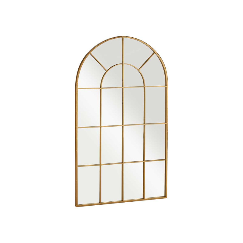 ESPEJO VENTANAL CURVADO ORO 120X70CM