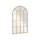 GOLD CURVED WINDOW MIRROR 120X70CM
