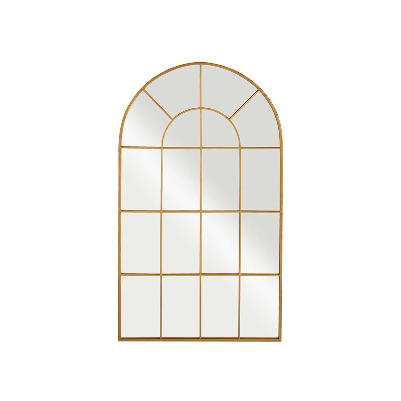 ESPEJO VENTANAL CURVADO ORO 120X70CM