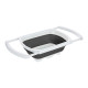 PASSOIRE REGLABLE EVIER RECTAN BLANCHE E GRI