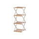 BAMBOO WHITE QUADRUPLE FOLDING SHELF 